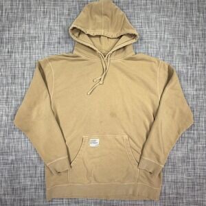 Finatics Unisex XL Protect The Locals Shark Graphic Pullover Hoodie Tan Fleece